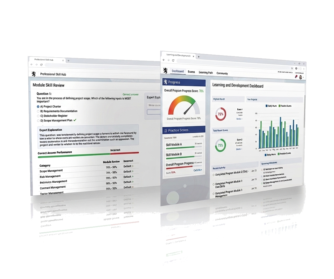 ASI Exam progress dashboard preview
